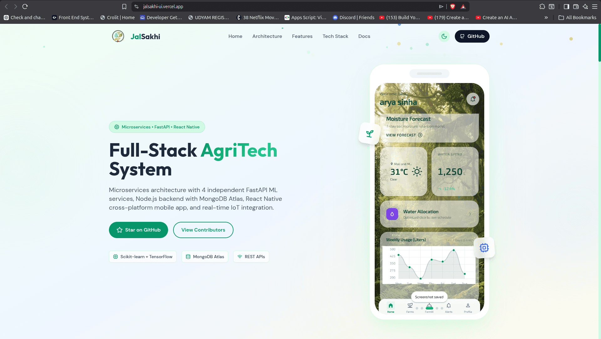 JalSakhi - AI-Powered Precision Agriculture Platform