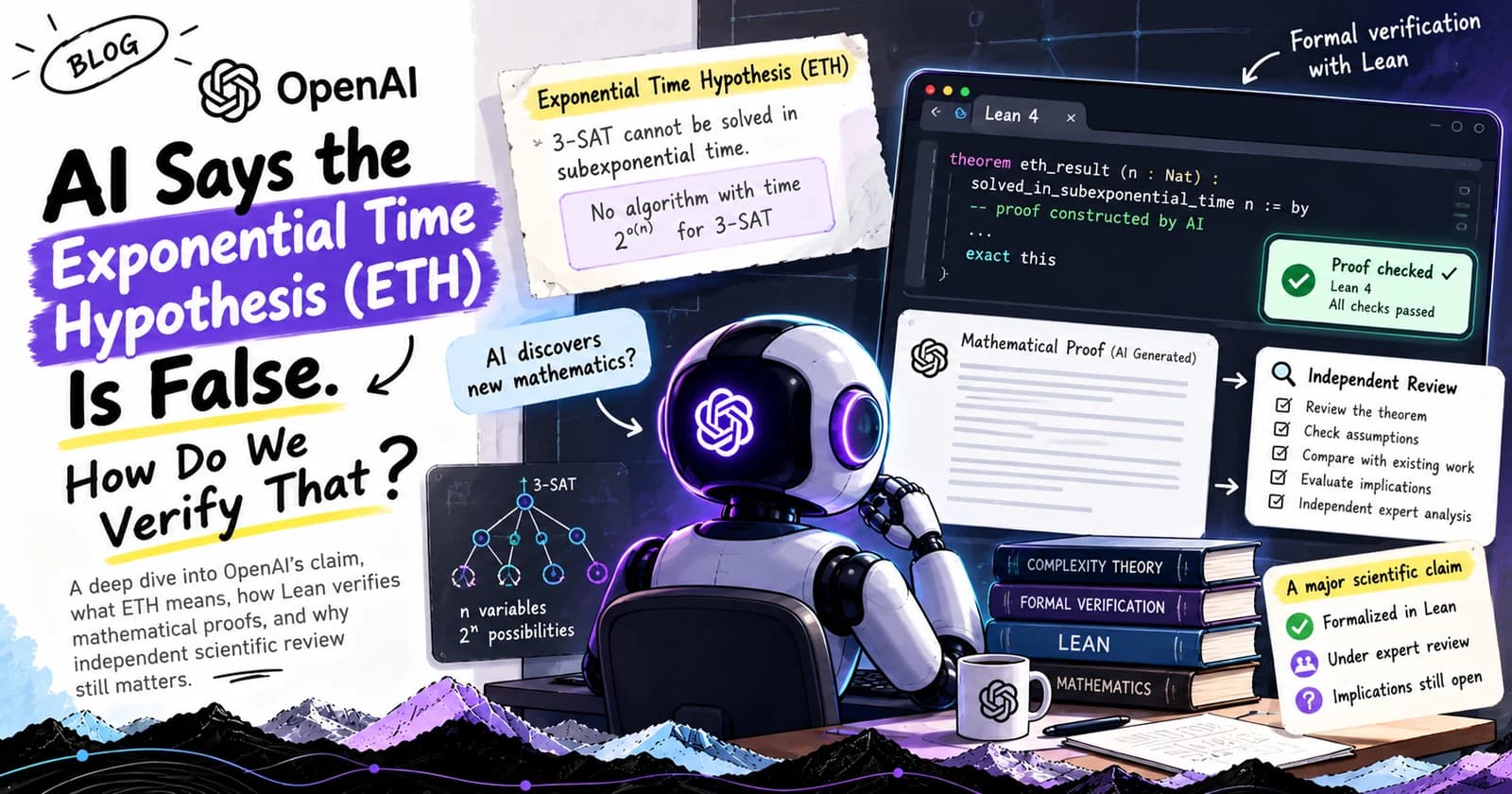 AI Says the Exponential Time Hypothesis Is False. How Do We Verify That? — Technical Architecture Diagram by Sameer Bagul AI Says the Exponential Time Hypothesis Is False. How Do We Verify That? — Architectural Infographic and Systems Diagram