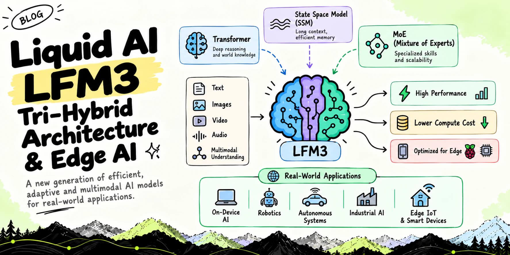 Liquid AI LFM3: Tri-Hybrid Architecture, 256K Context, and the Engineering of 1GB Edge AI Models — Technical Architecture Diagram by Sameer Bagul Liquid AI LFM3: Tri-Hybrid Architecture, 256K Context, and the Engineering of 1GB Edge AI Models — Architectural Infographic and Systems Diagram